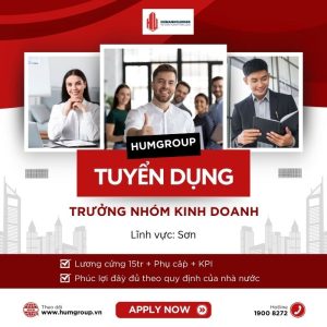 Tuyển dụng nhân viên kinh doanh lĩnh vực sơn